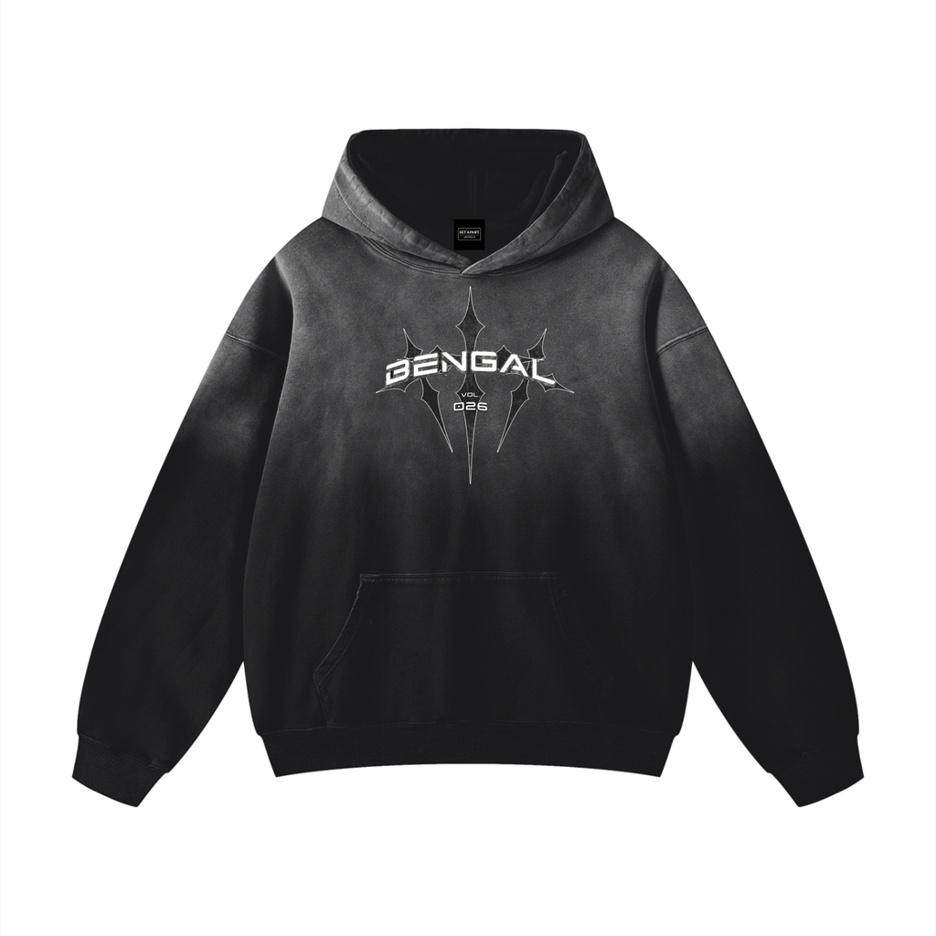 Heavyweight Sun fade Oversized Hoodie (Alternate Logo)