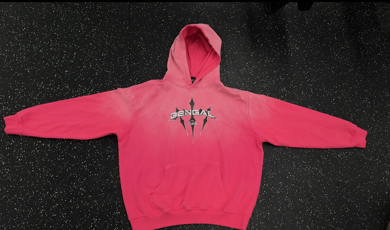 Heavyweight Sun fade Oversized Hoodie (Alternate Logo)