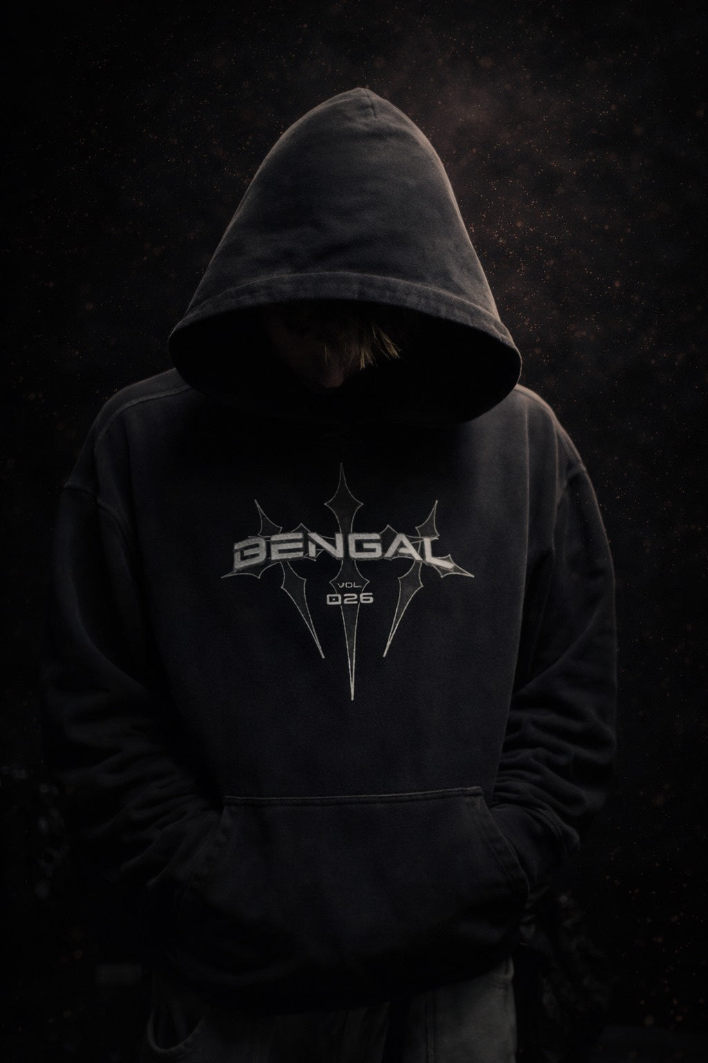 Heavyweight Sun fade Oversized Hoodie (Alternate Logo)