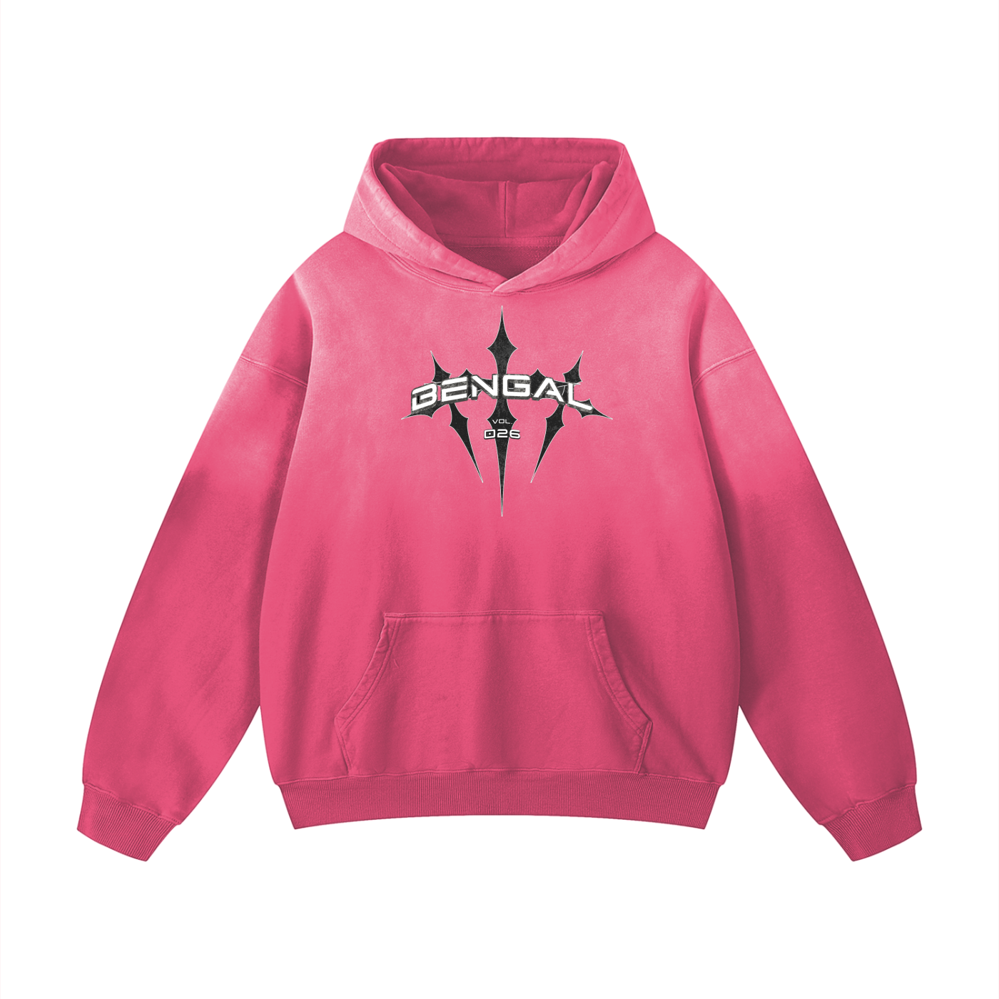 Heavyweight Sun fade Oversized Hoodie (Alternate Logo)